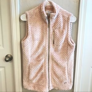 Blush Pink Calvin Klein Fur Vest XS New with Tags